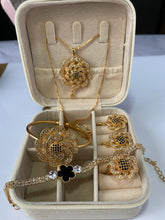 Luxury Floral Jewelry Set for Women | Gold Plated Necklace, Earrings & Bracelet with Premium Box