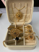 Luxury Floral Jewelry Set for Women | Gold Plated Necklace, Earrings & Bracelet with Premium Box