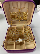 Luxury Floral Jewelry Set for Women | Gold Plated Necklace, Earrings & Bracelet with Premium Box