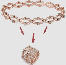 Infinity Crystal Adjustable Bracelet & Ring Set – Rose Gold & Silver Elegant Jewelry