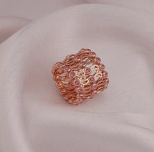 Infinity Crystal Adjustable Bracelet & Ring Set – Rose Gold & Silver Elegant Jewelry